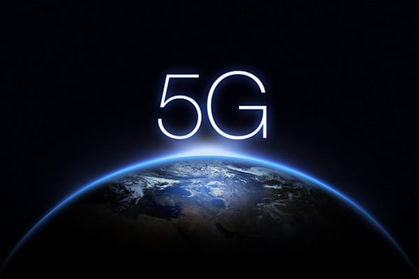 5G Network Internet Mobile Wireless Business concept.5G standard of modern signal transmission technology.
